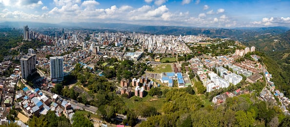 Panorámica de Bucaramanga, Santander.
