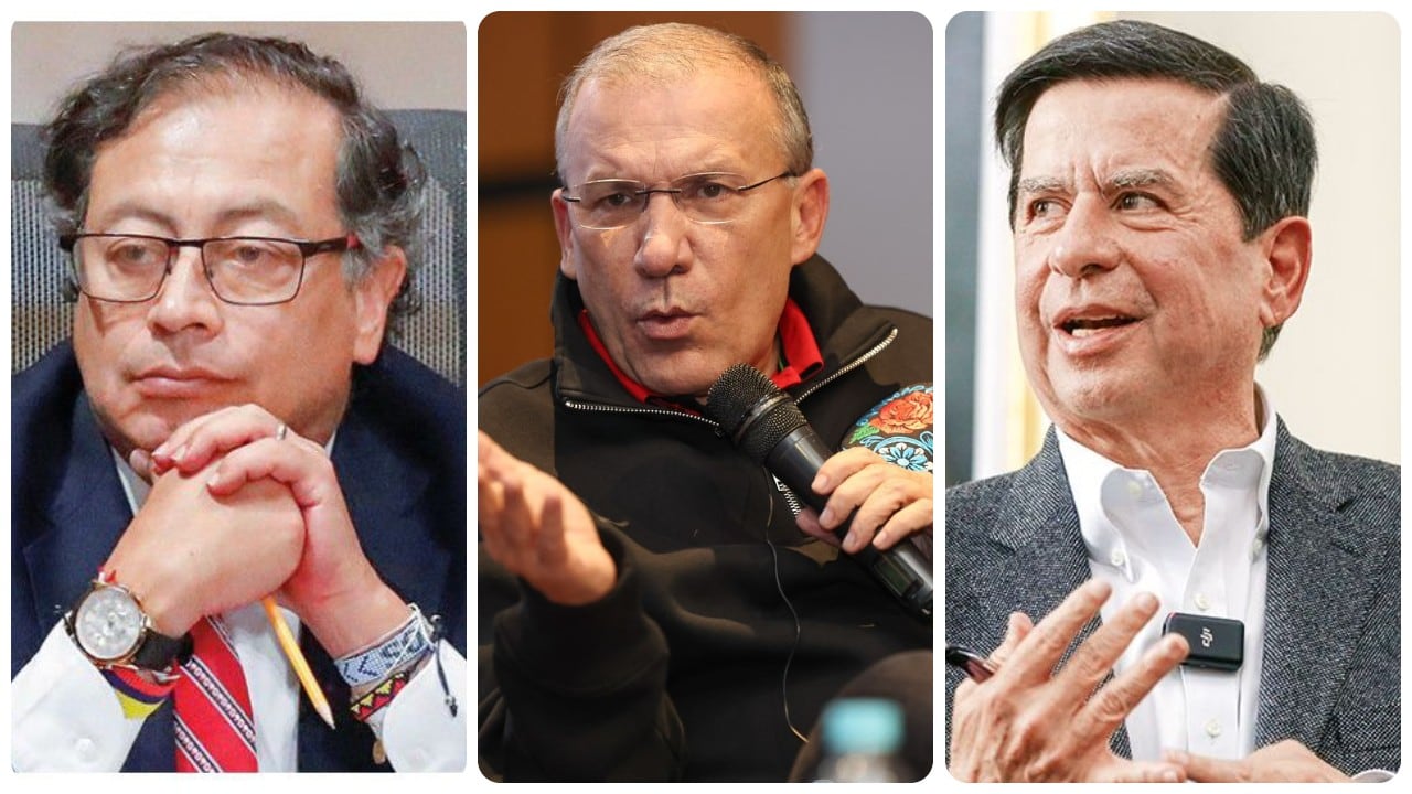 Gustavo Petro, Roy Barreras y Juan Fernando Cristo.