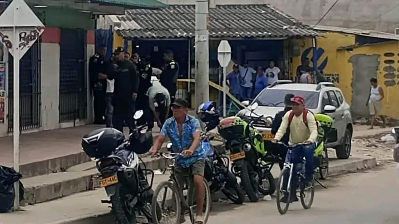 Tienda en el que se registró el ataque con una granada en Soledad, Atlántico.