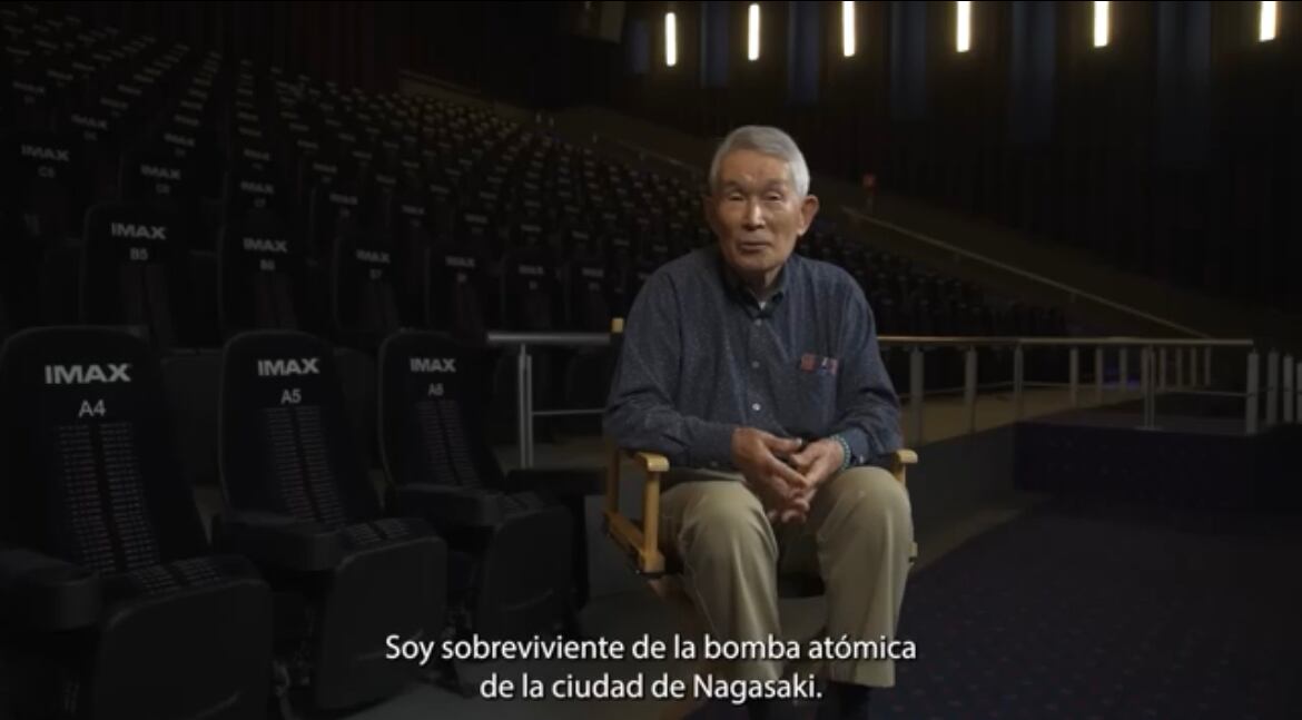 Captura de pantalla YouTube Yasuaki Yamashita, sobreviviente de la explosión de la bomba atómica.