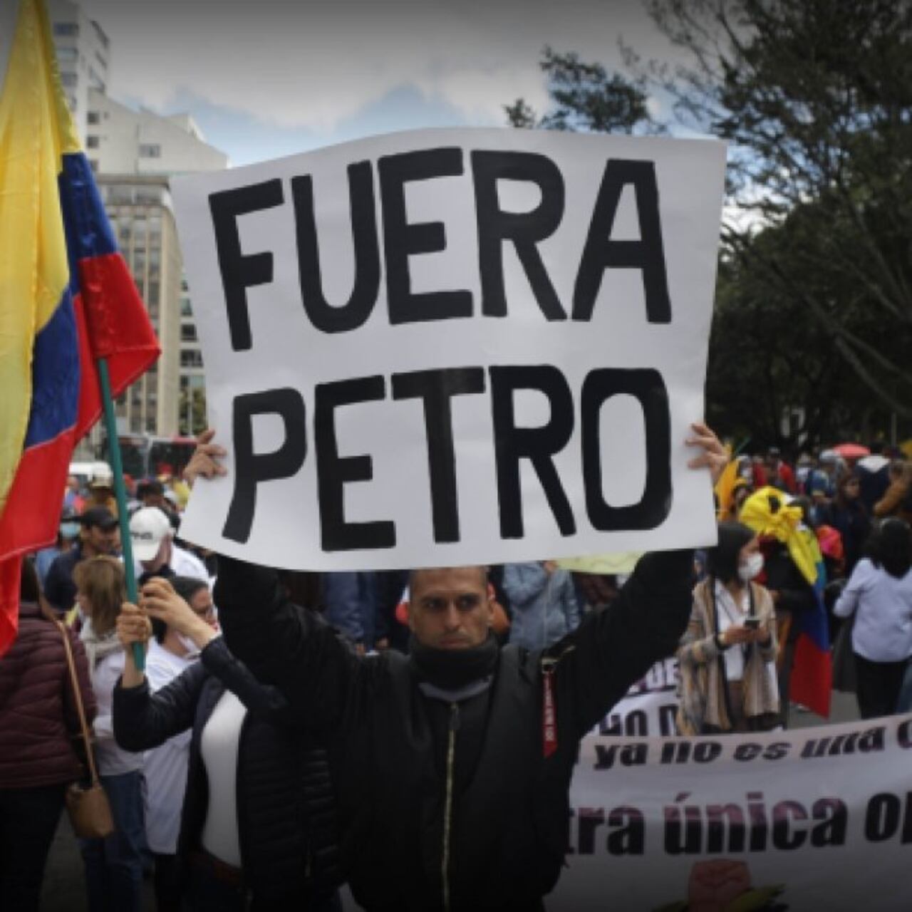 Marchas contra el presidente Gustavo Petro.