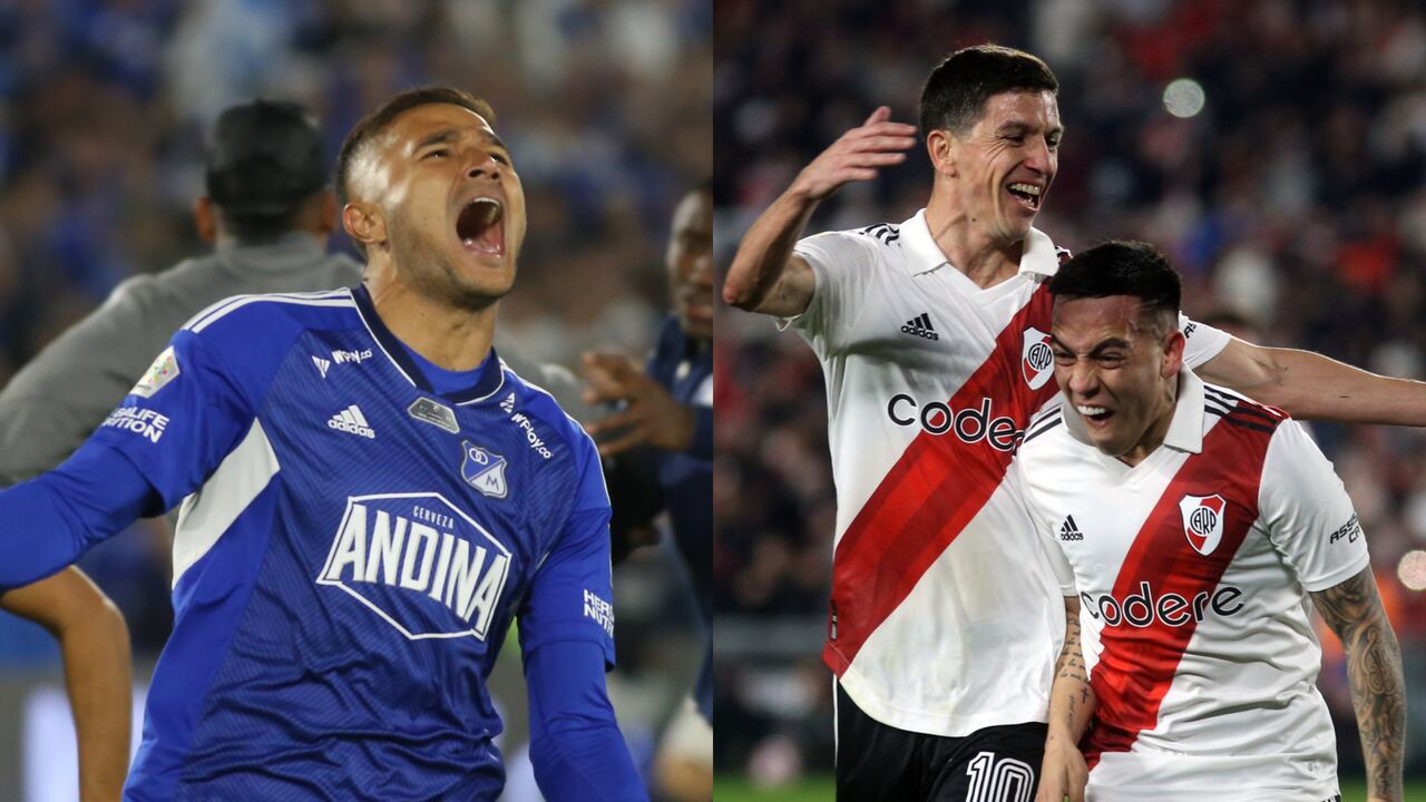 Millonarios fue campeón en Colombia y River Plate en Argentina.
