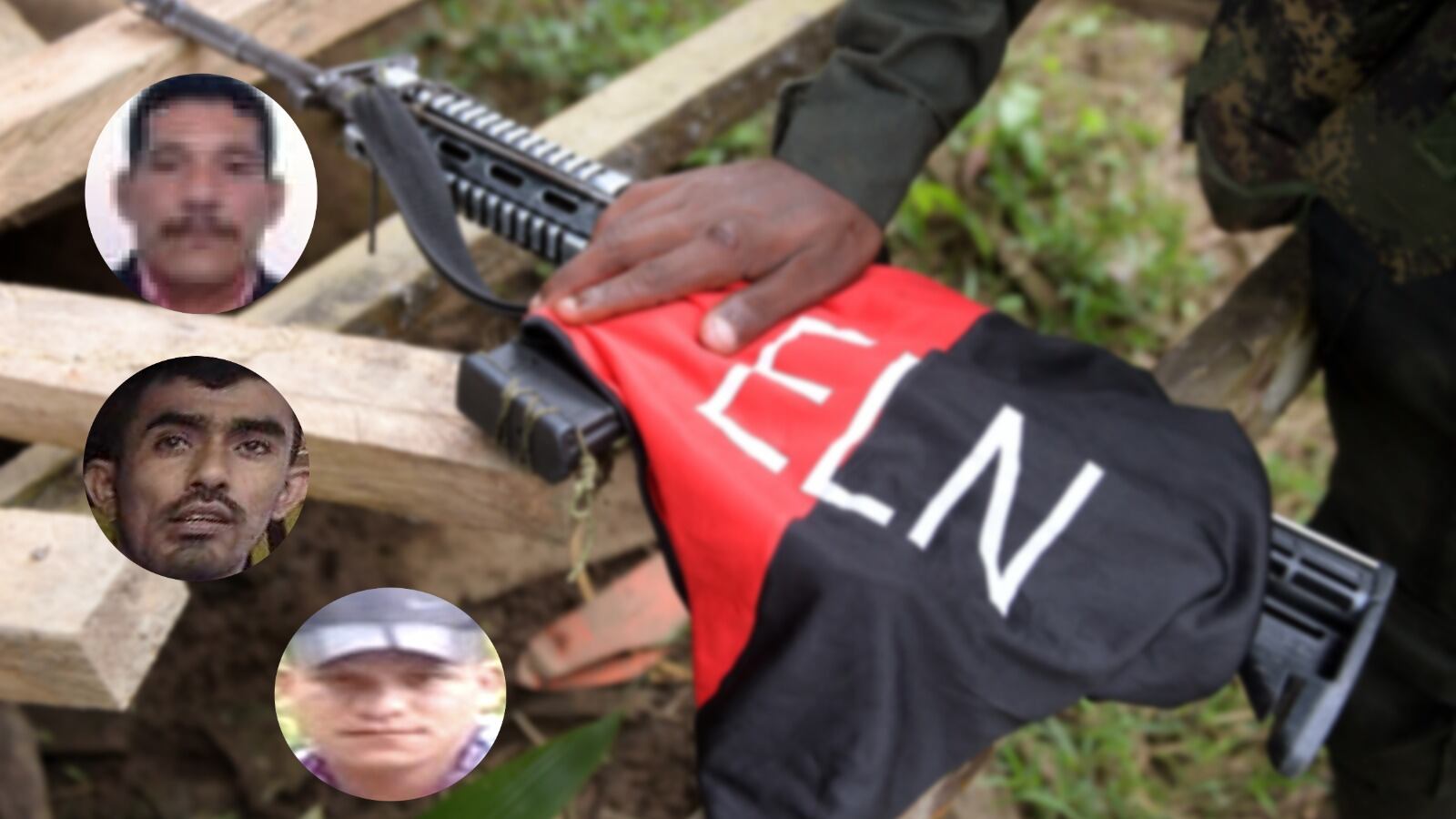 Cabecillas del ELN en el sur de Bolívar.