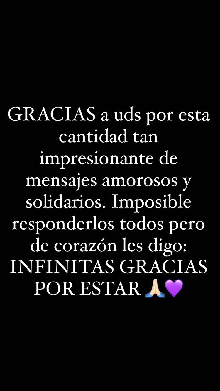 La respuesta de Alejandra Azcárate a quienes le han manifestado su apoyo.