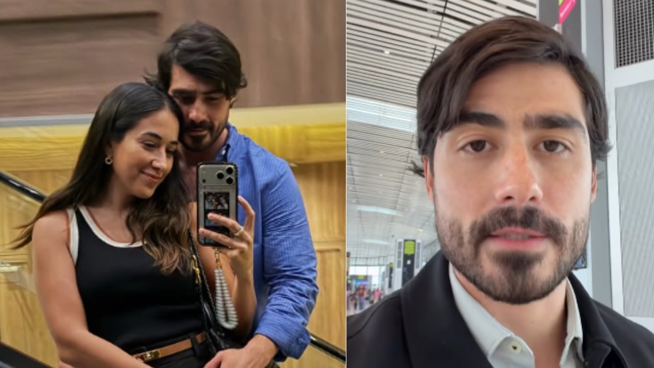 Samuel Adrián y su esposa.