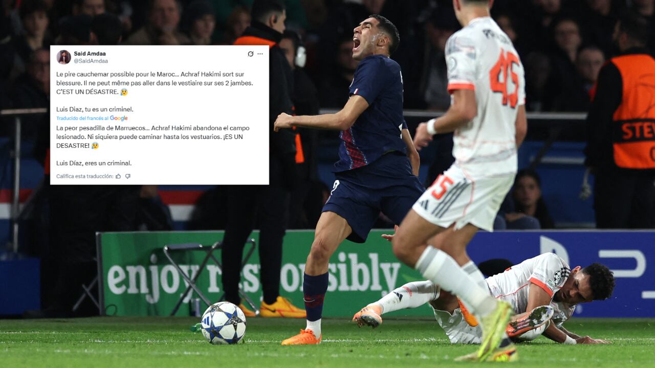 Luis Díaz recibió duros señalamientos de la prensa marroquí por la lesión de Achraf Hakimi