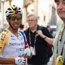 Egan Bernal of the INEOS Grenadiers Cycling Team competes during the 15th stage of the Giro d'Italia 2026 in Milan, Italy, on May 24, 2026. (Photo by Silvia Colombo/NurPhoto via Getty Images)