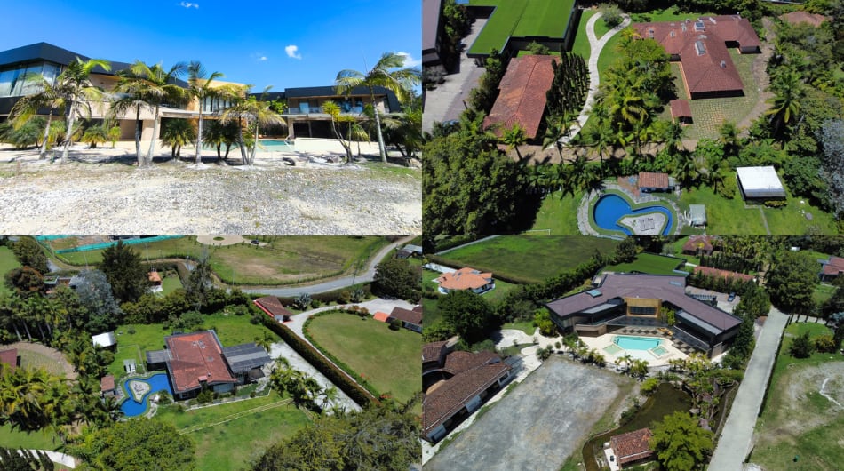 Mansiones del Clan del Golfo en Antioquia.