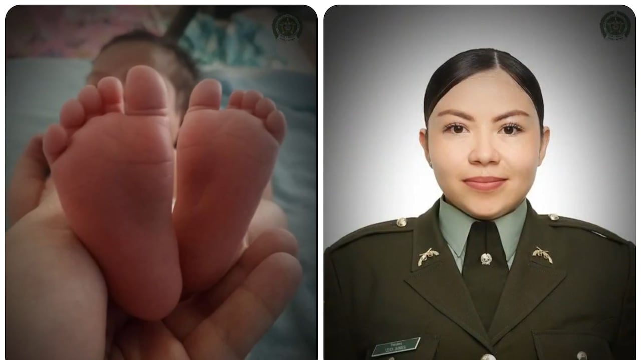 Policía de Santander exaltó a la patrullera, Lady Jaimes, que atiende a su hijo con hemofilia.