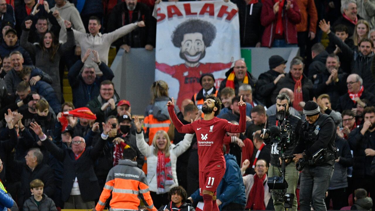 Col gol de Salah, Liverpool derrotó 1 a 0 al Manchester City. Foto: AFP.