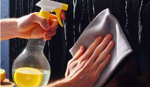 Algunas personas creen que es bueno usar agua con limón para limpiar la pantalla del TV.