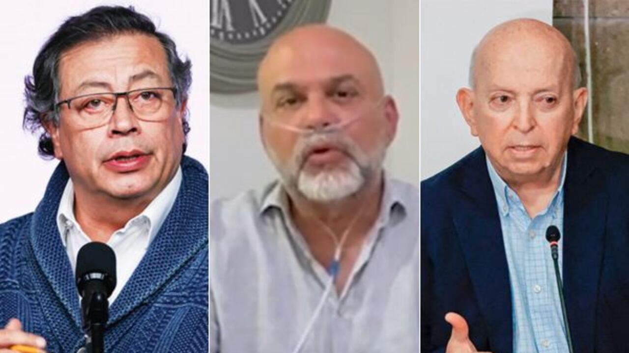 Gustavo Petro, Otty Patiño, Salvatore Mancuso.