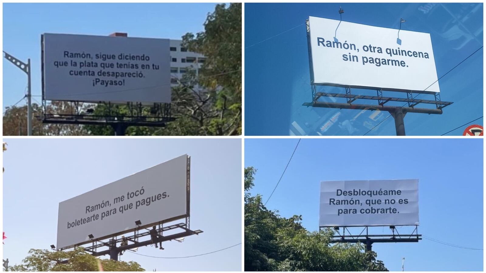 Podría tratarse de una nueva campaña de expectativa como las ya vistas en Barranquilla.