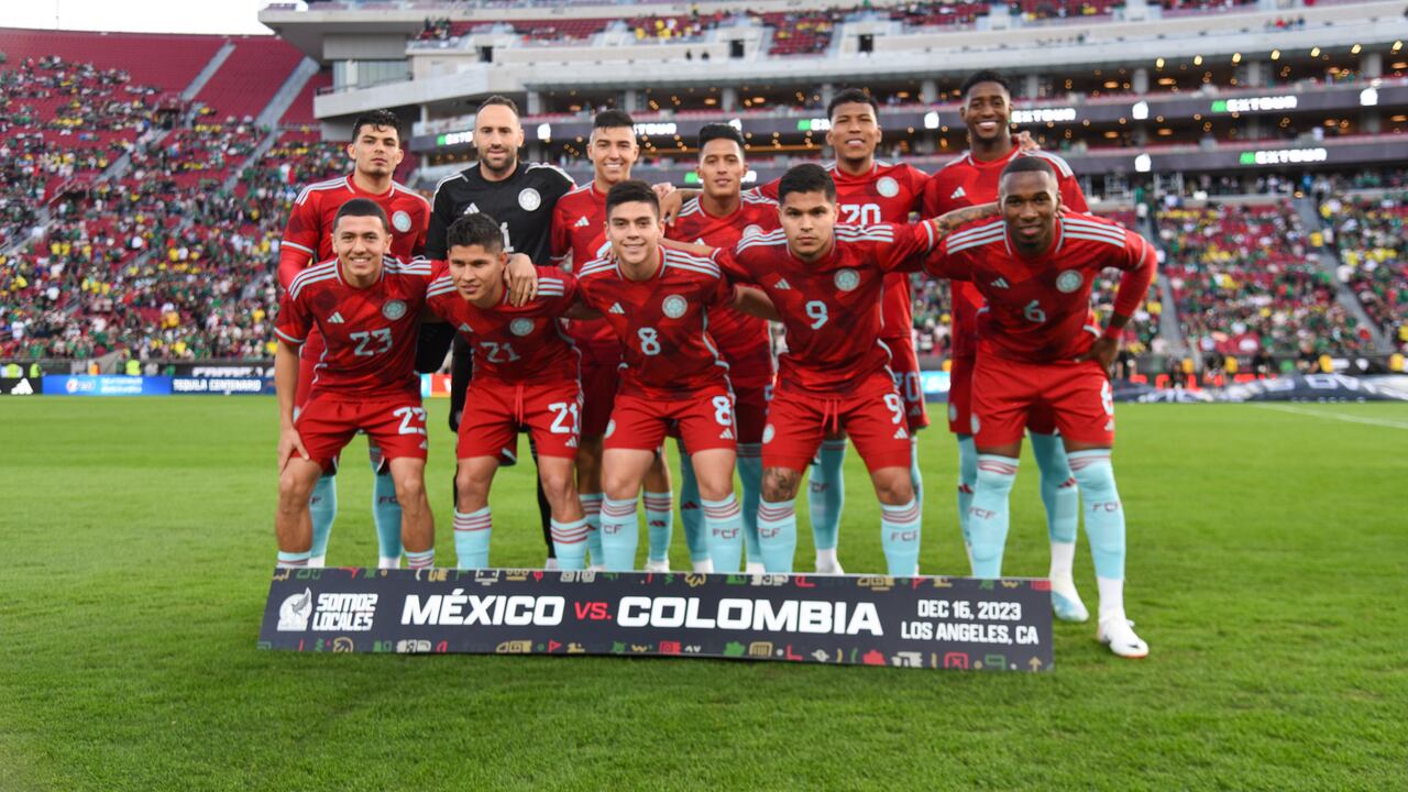 Imagen del partido amistoso entre la Selección Colombia y su similar de México,  con el que ambos equipos cerraron el 2023.