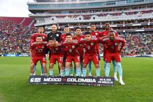 Imagen del partido amistoso entre la Selección Colombia y su similar de México, con el que ambos equipos cerraron el 2023.