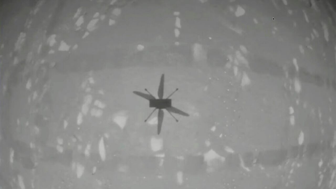 ¡Todo un éxito! Helicóptero Ingenuity consigue volar en Marte