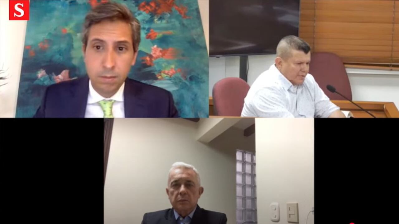 Carlos Eduardo López declara en el juicio contra el expresidente Álvaro Uribe Vélez.