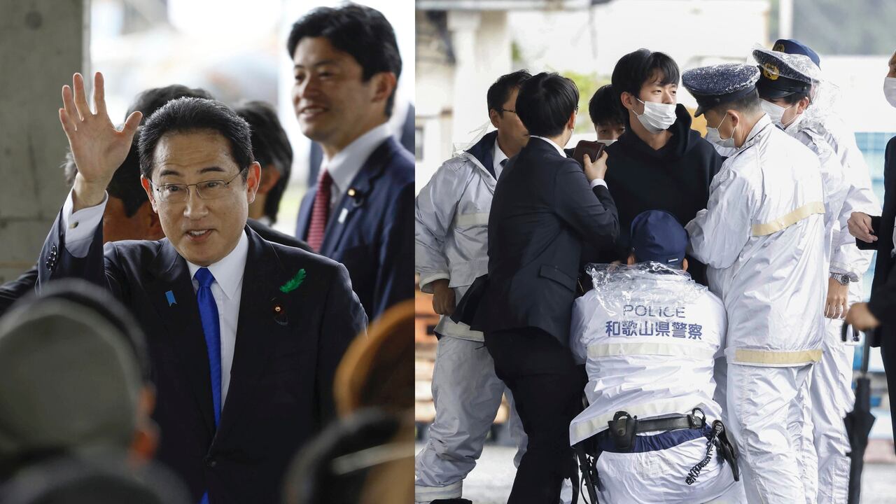 El primer ministro japonés, Fumio Kishida, fue evacuado de emergencia.