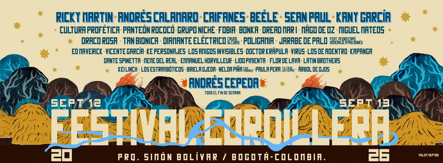 Ricky Martin, Andrés Calamaro y Caifanes encabezan los artistas confirmados.