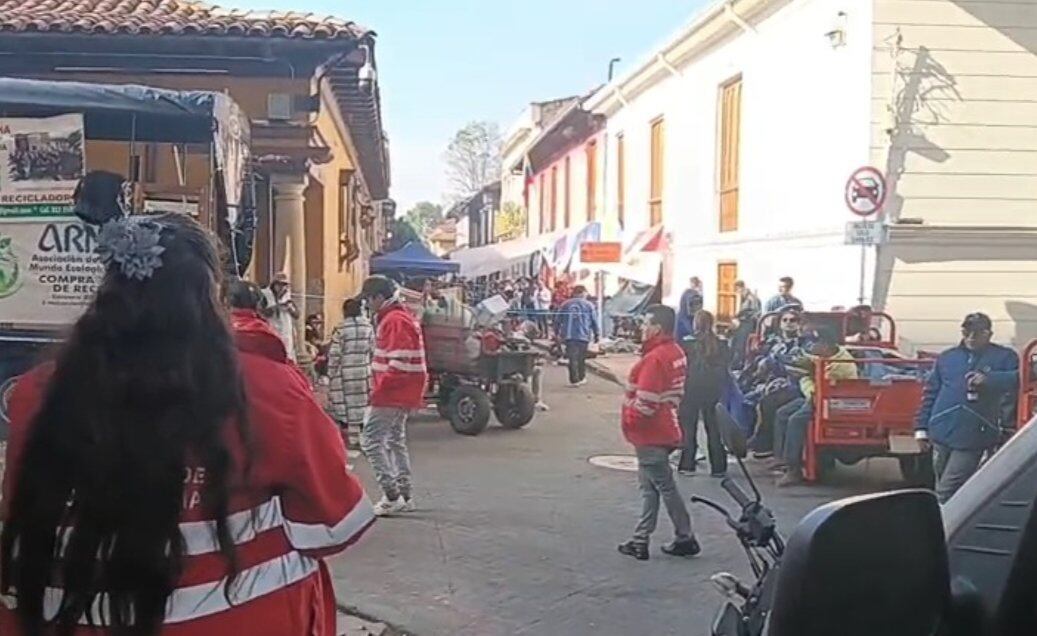 Bloqueos en el centro de Bogota impiden movilidad.