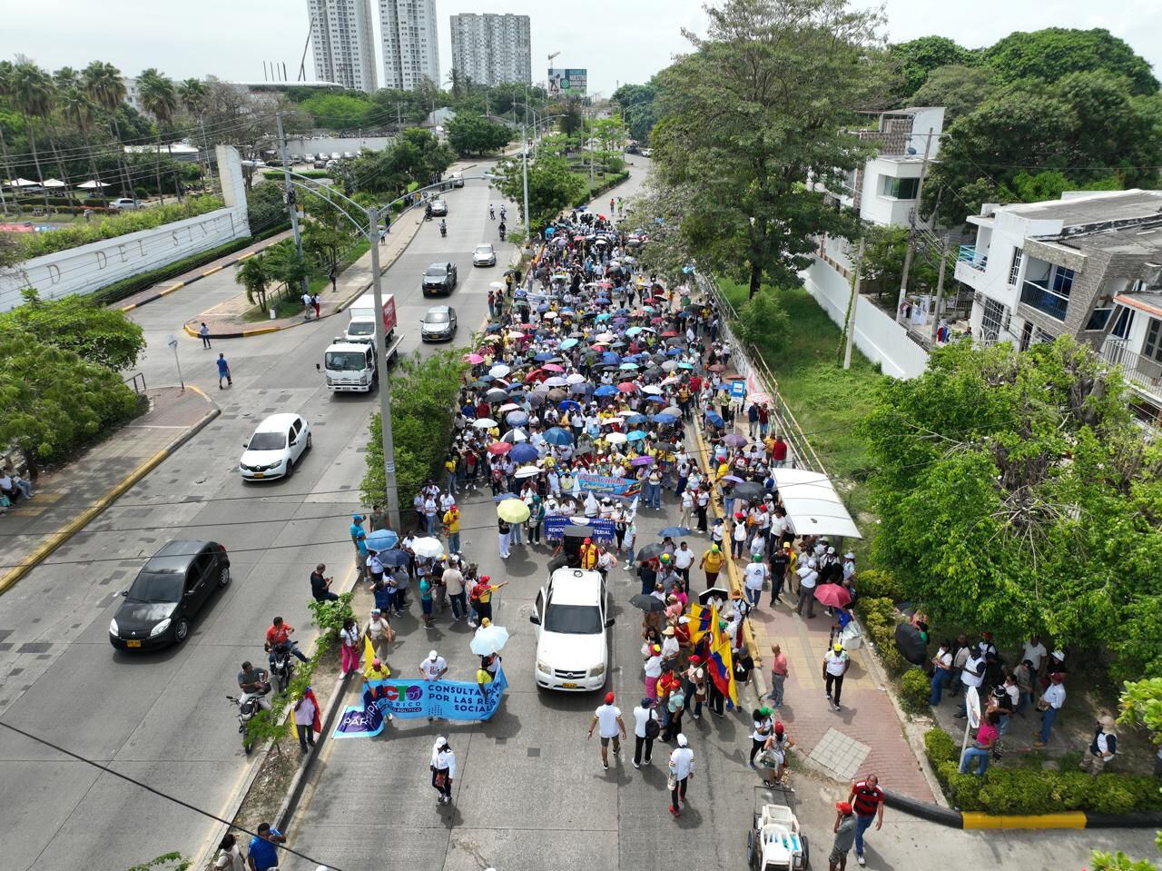 Marchas en Cartagena.