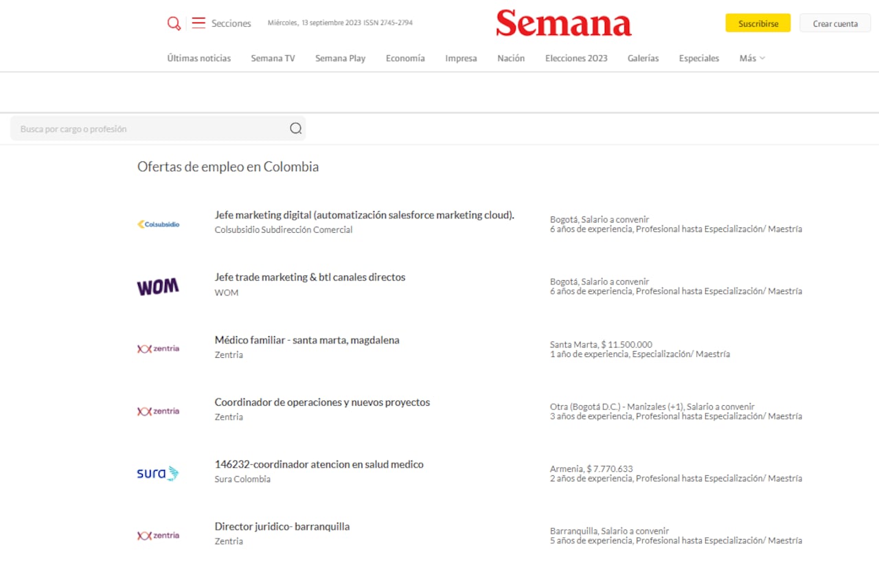 Ofertas de empleo con buenos salarios