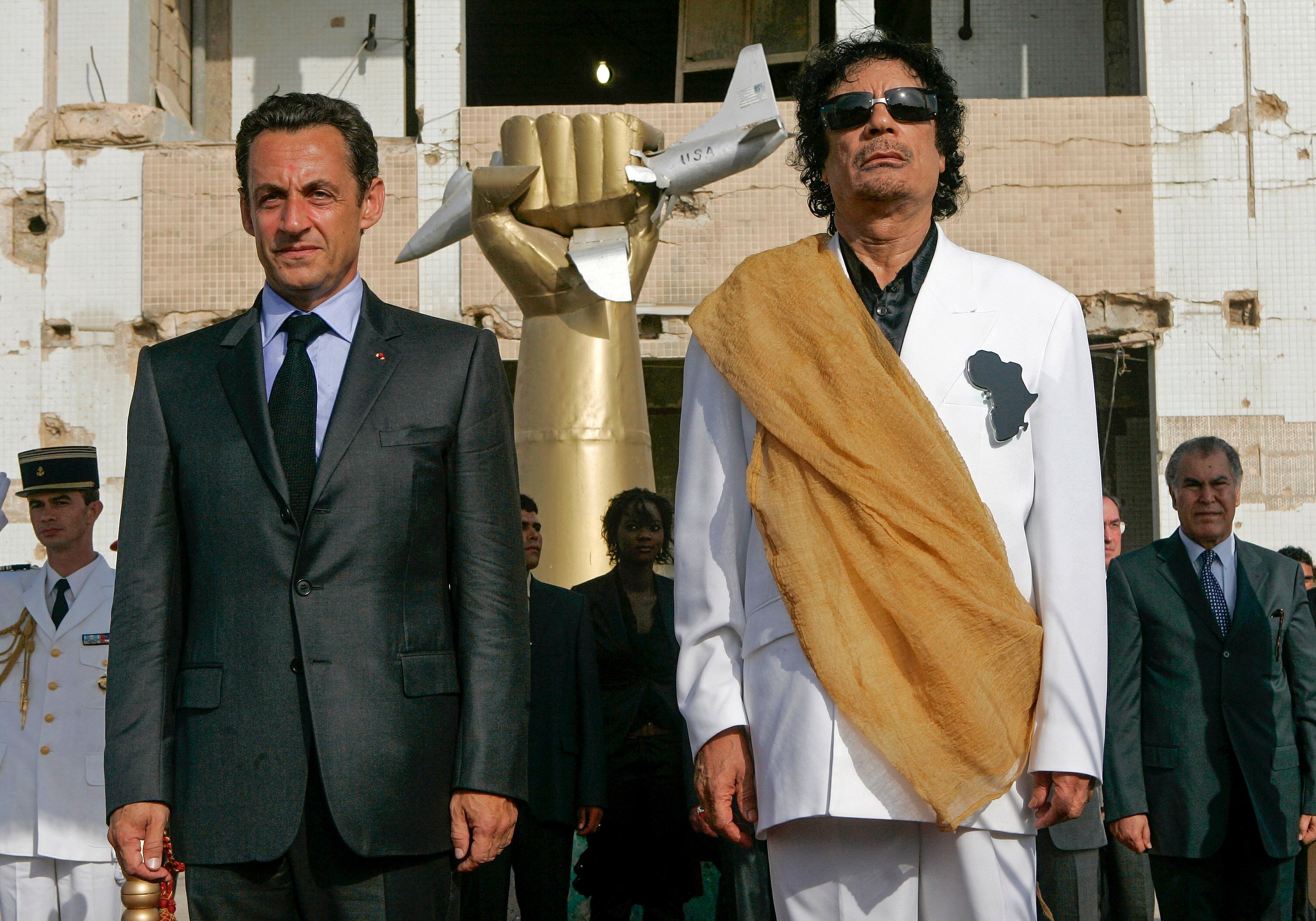 Moammar Gadhafi, Nicolas Sarkozy