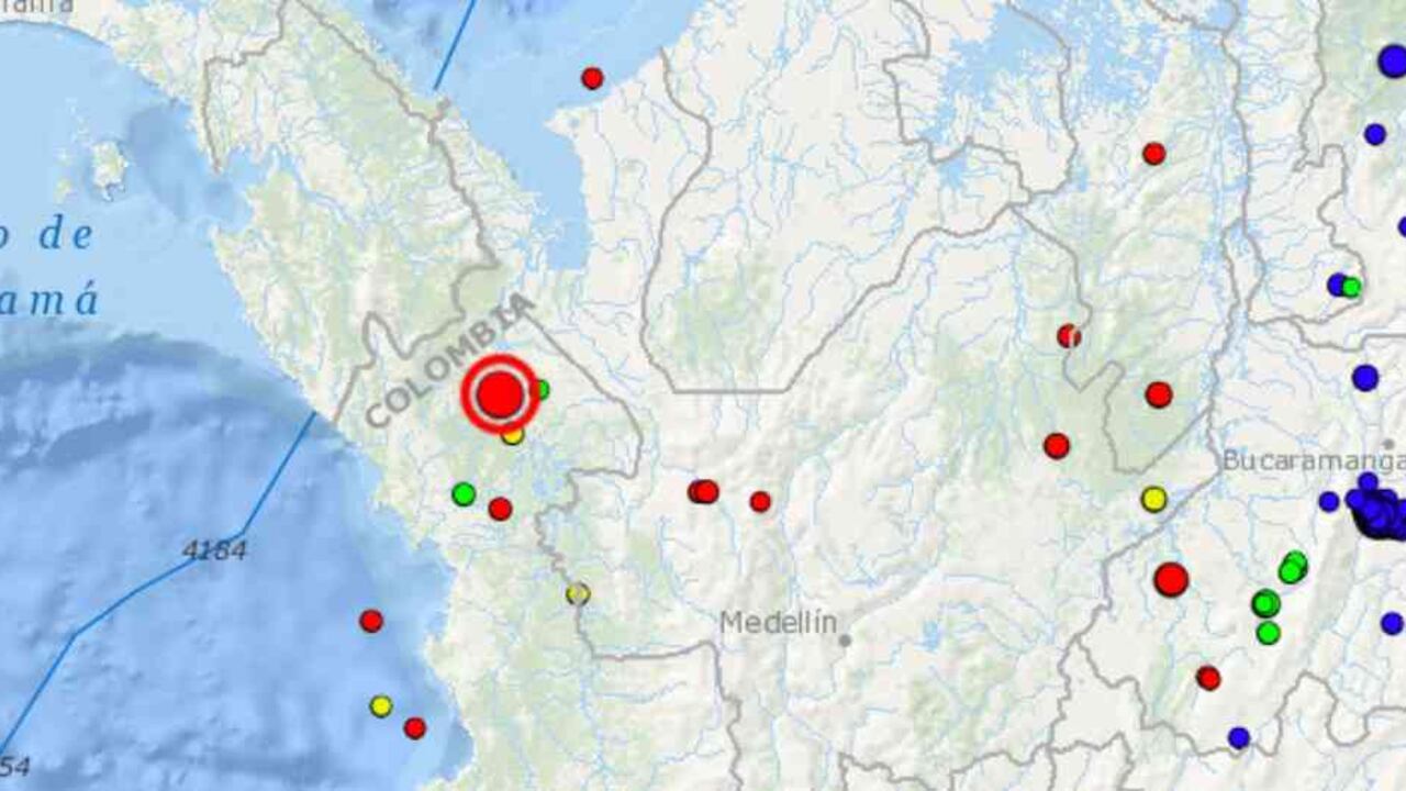 Dos movimientos telúricos tuvieron como epicentro Chocó y se sintieron en Antioquia también.