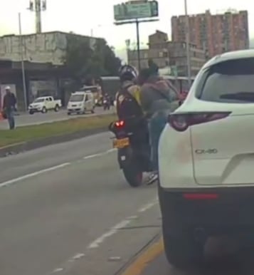 Fuerte accidente en Bogotá.