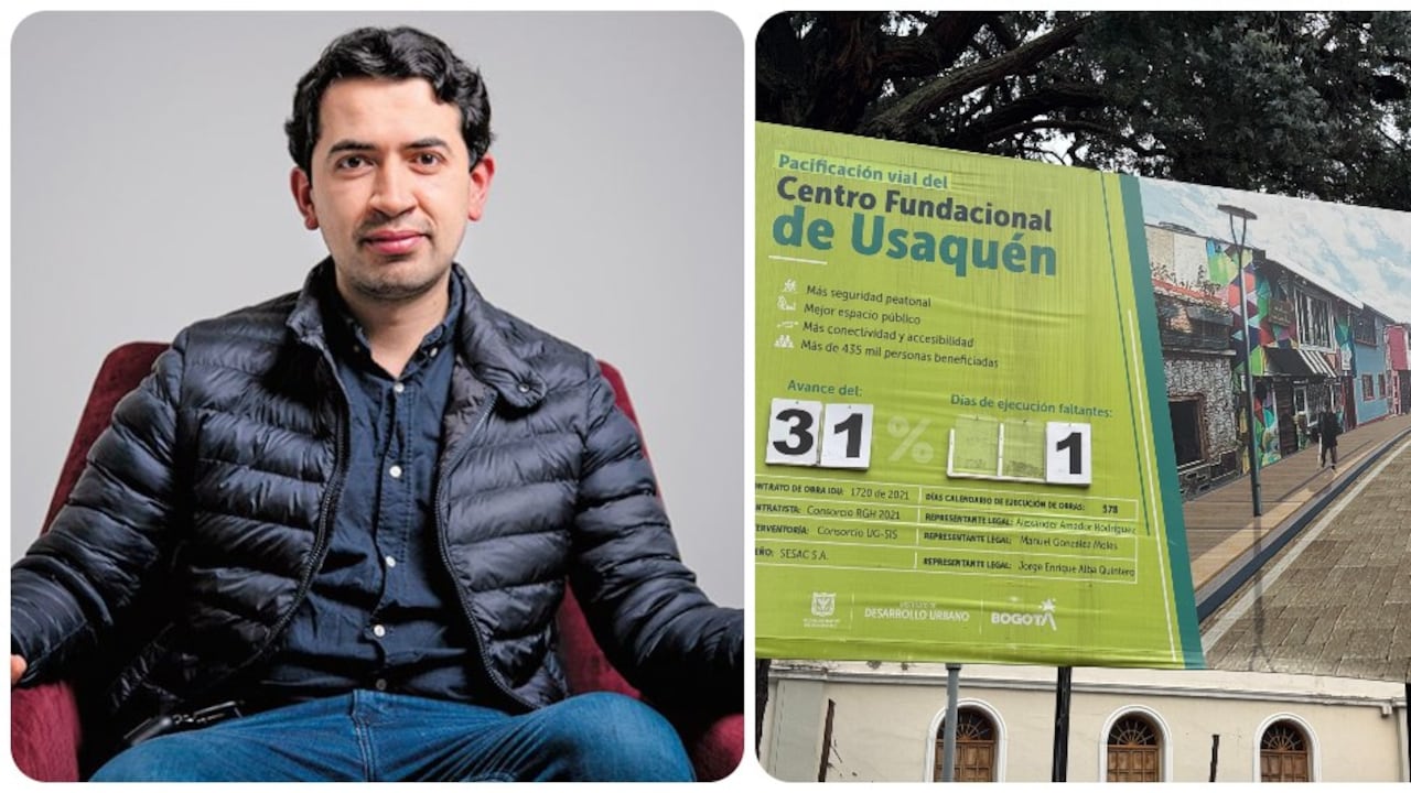 El concejal Daniel Briceño denuncia retrasos en las obras del centro fundacional de Usaquén.