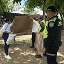 Registraduría Nacional del Estado Civil llevó material en helicóptero.