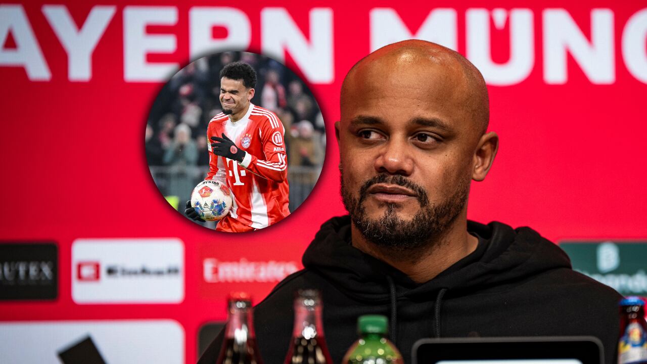 Para Kompany no es pertinente la comparación de Luis Díaz con leyenda de Bayern Múnich