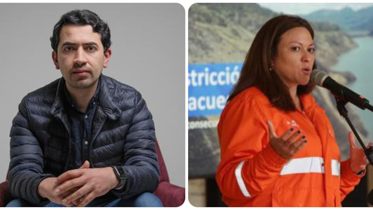 Concejal Daniel Briceño y la entente de la EAAB, Natasha Avendaño.