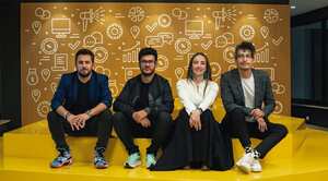 David Nieto, gerente de Marketing y Medios; Andrés Pineda, gerente de Marketing Digital; Isabel Martínez, vicepresidente de Sostenibilidad y Servicios Corporativos, y Juan Gómez, gerente de Marca y Publicidad.