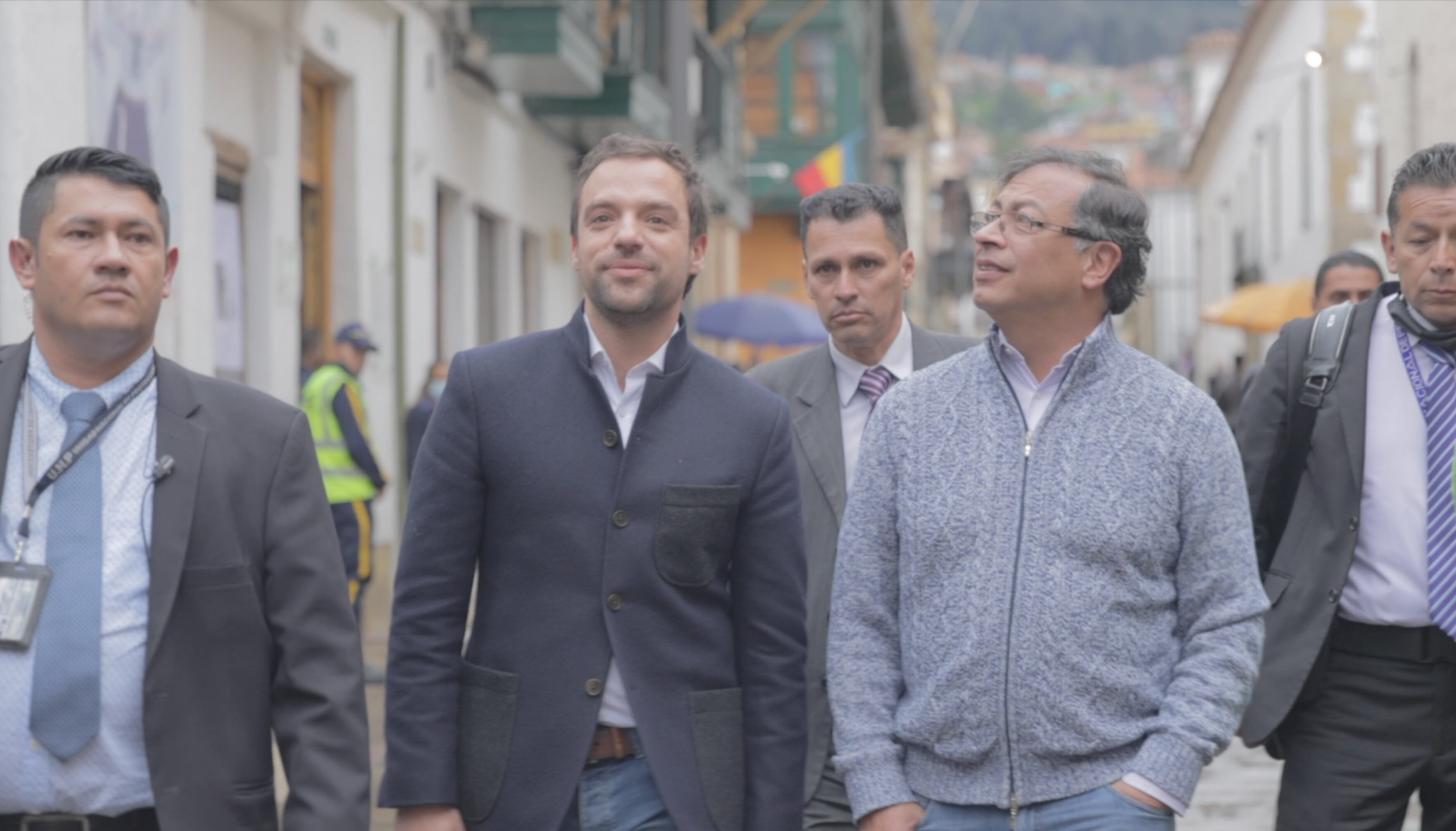 Luis Ernesto Gómez y Gustavo Petro