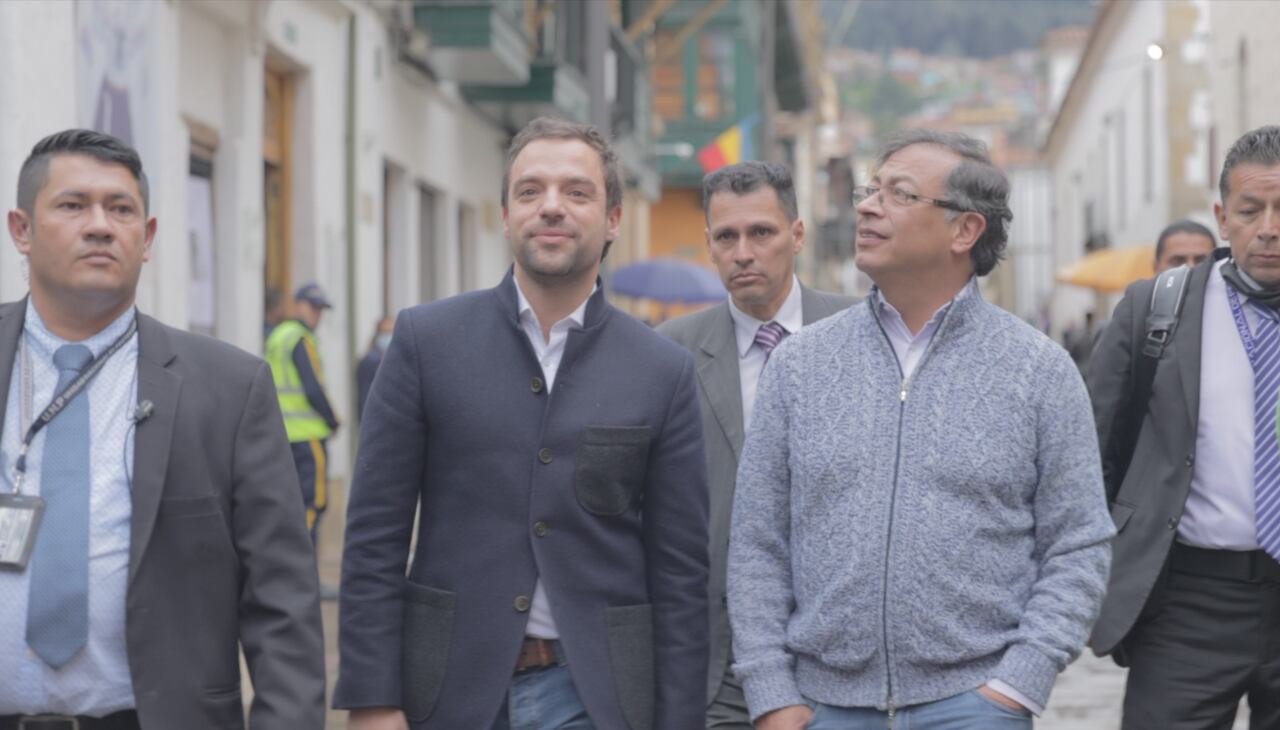 Luis Ernesto Gómez y Gustavo Petro