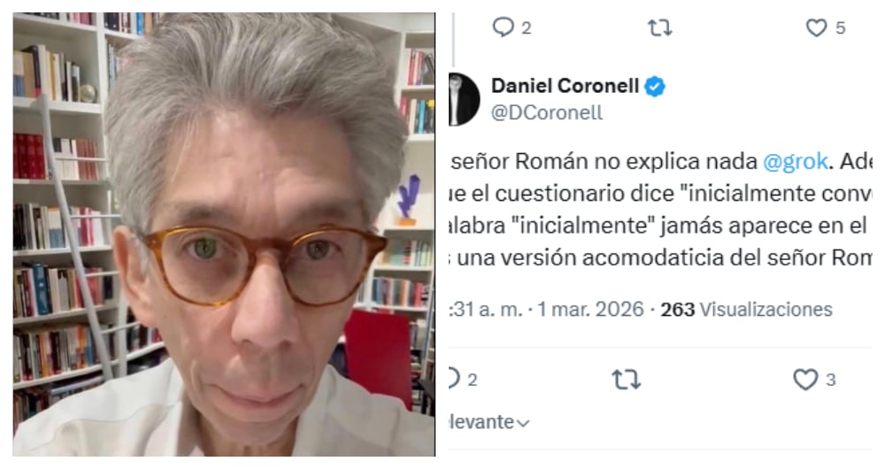 Daniel Coronell y su discusión con Grok, por la encuesta de AtlasIntel para SEMANA.