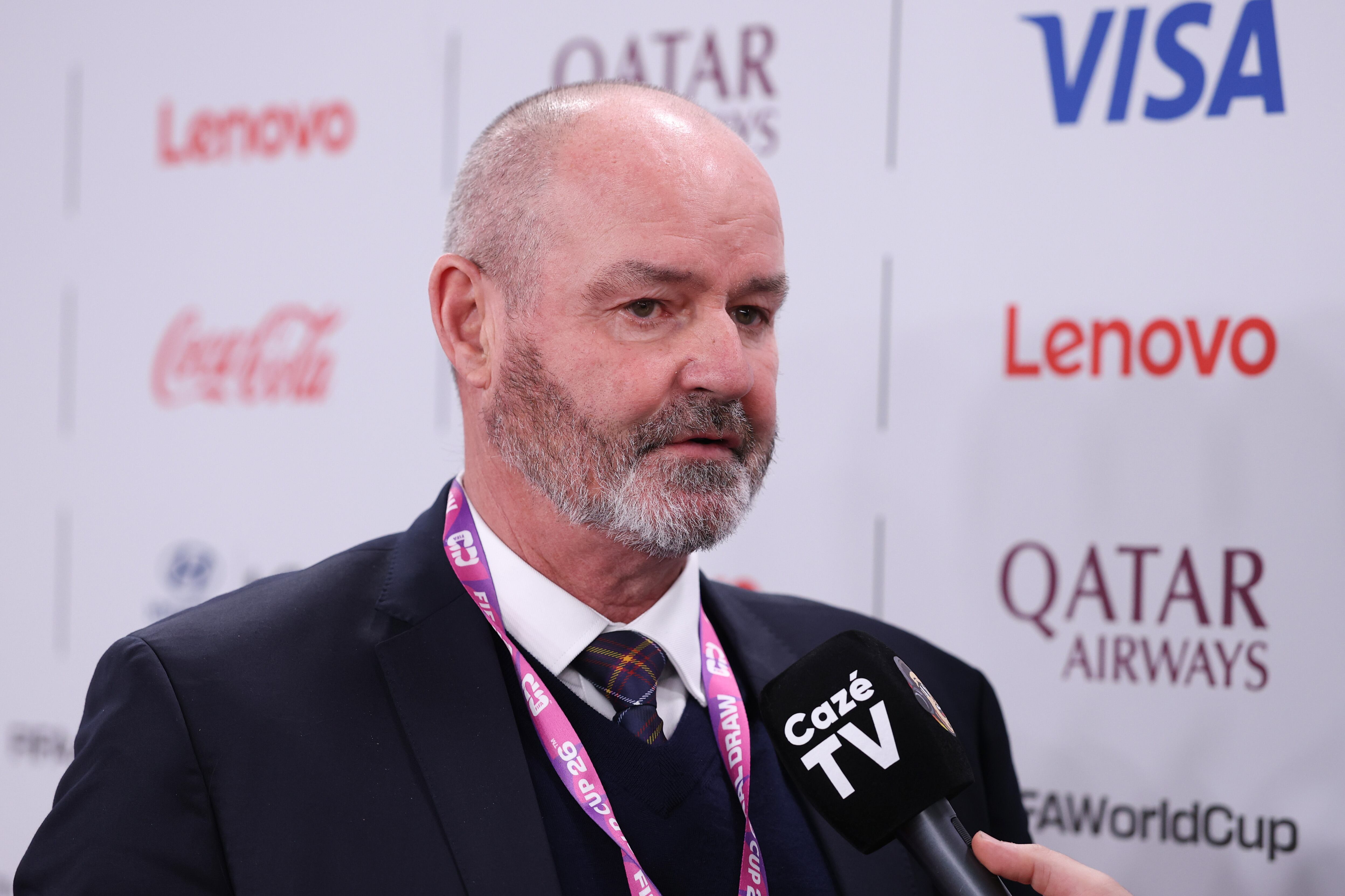 El técnico de Escocia, Steve Clarke.