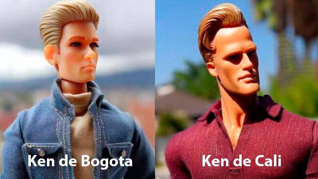 IA muestra cómo luciría Ken su fuera de una ciudad de Colombia.
