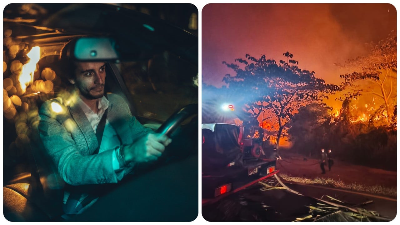 Los conductores deben reducir la velocidad y aumentar la distancia de seguridad cuando encuentren humo en la carretera.