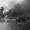 URUGUAY - DECEMBER 17: The German Liner Admiral Graf Spee Sinking Progressively In The Rio De La Plata'S Estuary In Uruguay On December 17, 1939. Damaged By Three British Ships, The Admiral Graf Spee Sought Refuge In Montevideo. The Allies Allowed A 72 Hour Period To Repair The Ship And Leave Harbour. Believing That Superior Forces Were Blocking Their Retreat, The Crew Scuttled Their Ship. Captain Langsdorff Committed Suicide In His Hotel Room Three Days Later. Hitler Became Enraged Over These Events, Harshly Criticizing The Navy And Calling Them Cowards. (Photo by Keystone-France/Gamma-Keystone via Getty Images)