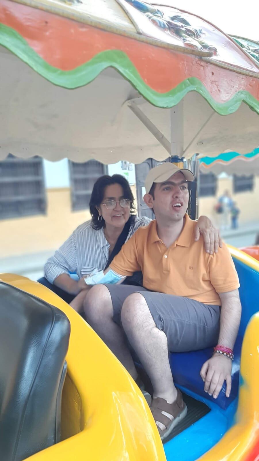 Jimena Jaramillo y su hijo