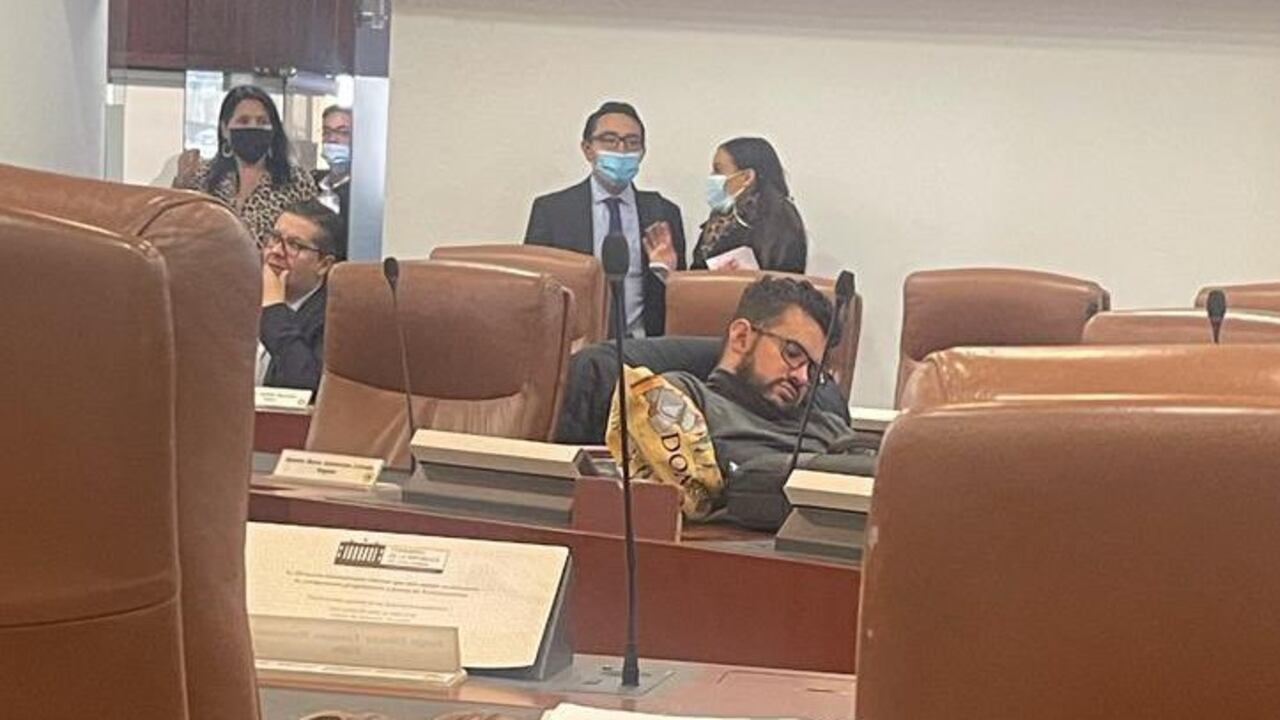 "No estaba dormido": Inti Asprilla se defendiente. Autor: Anónimo.