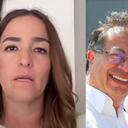 De izquierda a derecha: Lina María Arbeláez, exdirectora del ICBF, y el presidente Gustavo Petro y su hijo Nicolás.