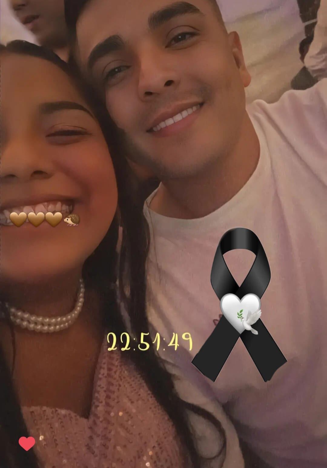 Didier Rodríguez junto a su pareja sentimental Gin Penibal.