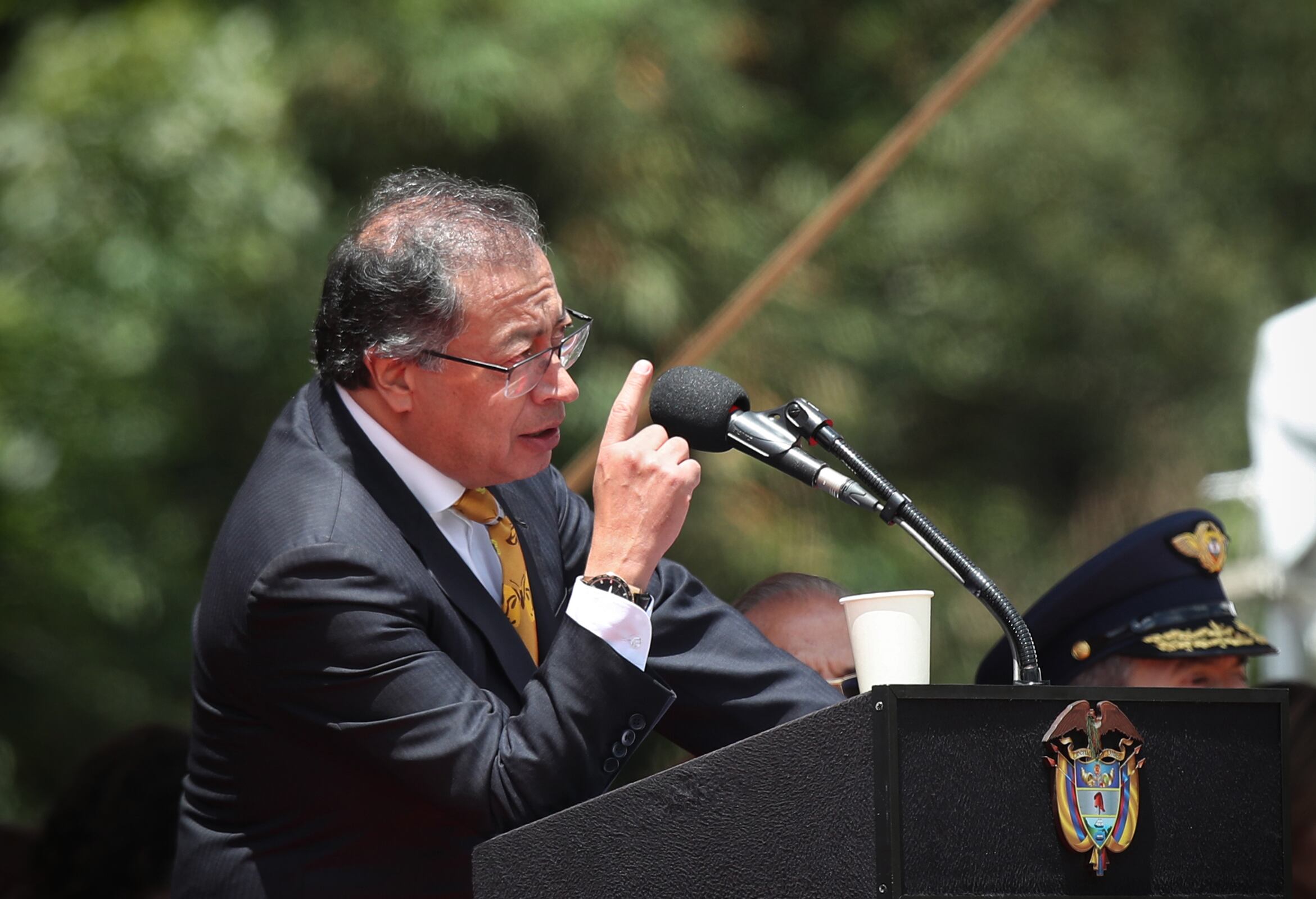 Presidente  de la República Gustavo Petro 
Ceremonia de conmemoración de los 205 años de la Batalla de Boyacá y  los 214 años de la creación del Ejército Nacional 
Dos años del gobierno Petro
Puente de  Boyacá  agosto 7 del 2024
Foto Guillermo Torres Reina / Semana