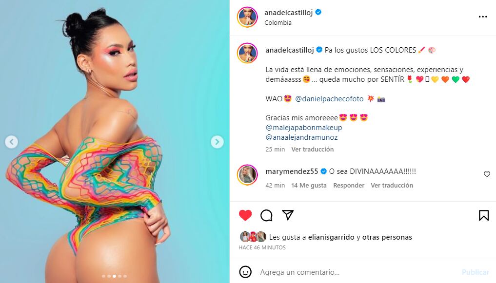 Foto: Instagram @anadelcastilloj.