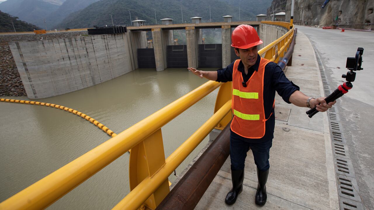 Juan Diego Álvira visitó el megaproyecto de Hidroituango.