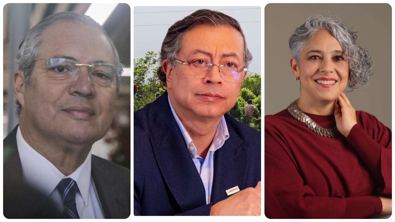 Iván Name, Gustavo Petro y María José Pizarro.