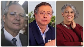 Iván Name, Gustavo Petro y María José Pizarro.